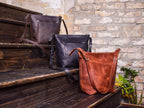 Leather bag Merida M Black