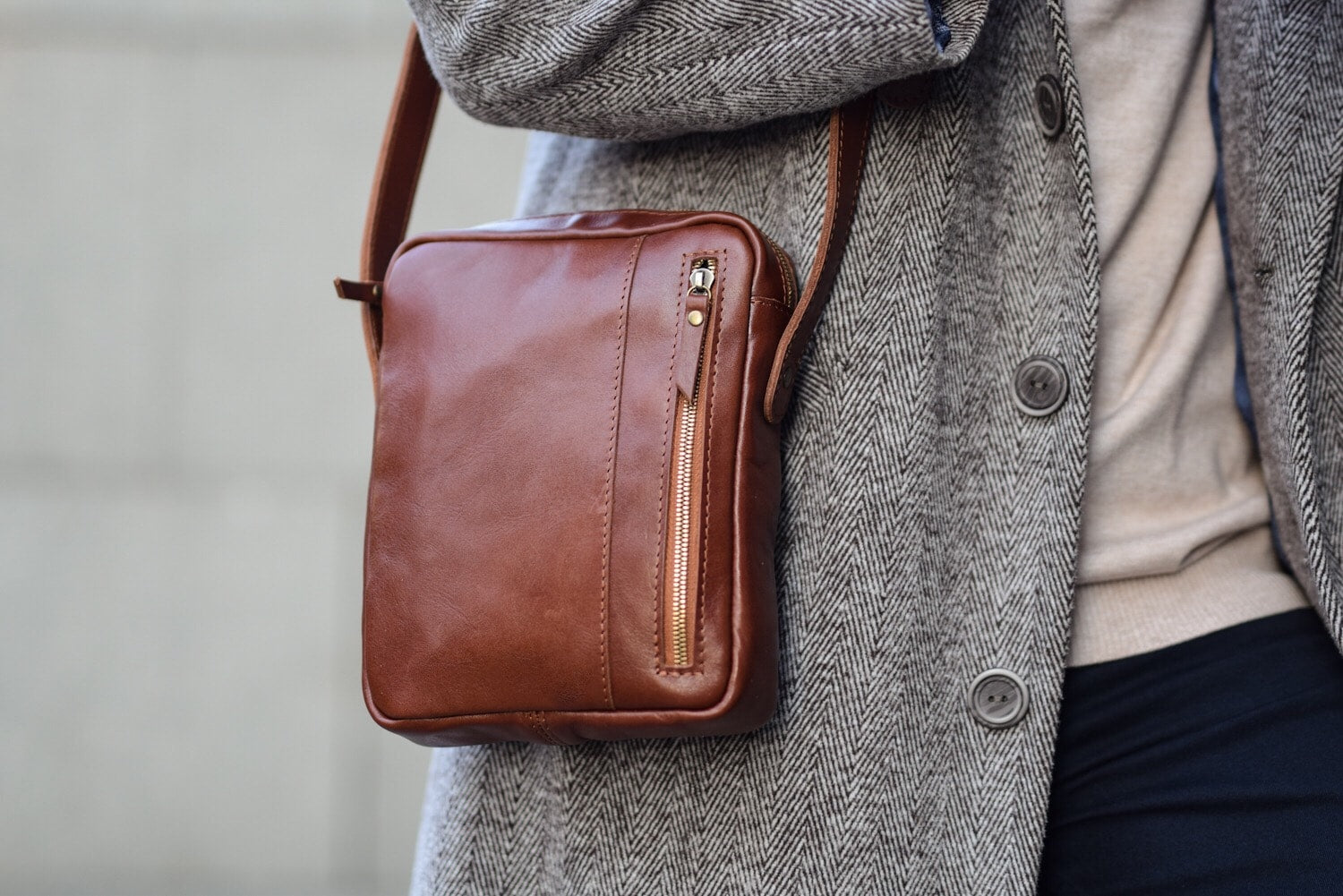 Tiko Brandy Leather Bag