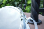 Fantasy White Leather Bag
