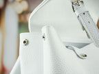 Leather backpack Trip White-shine "S"