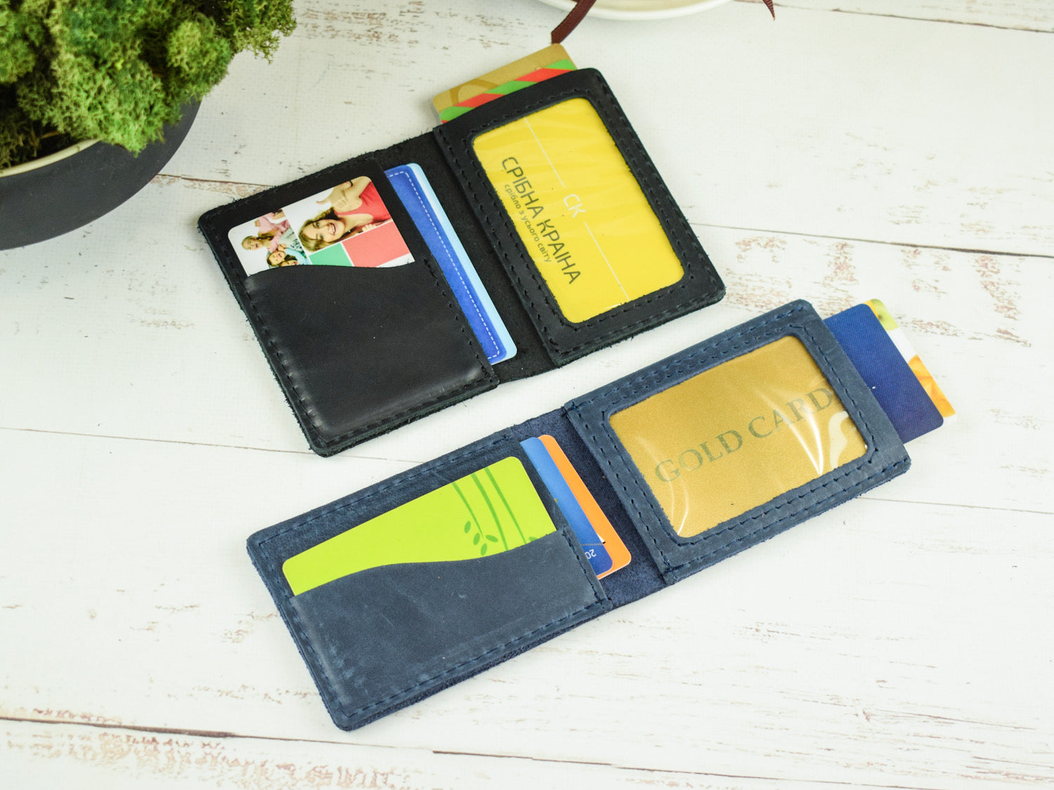 Leather cardholder