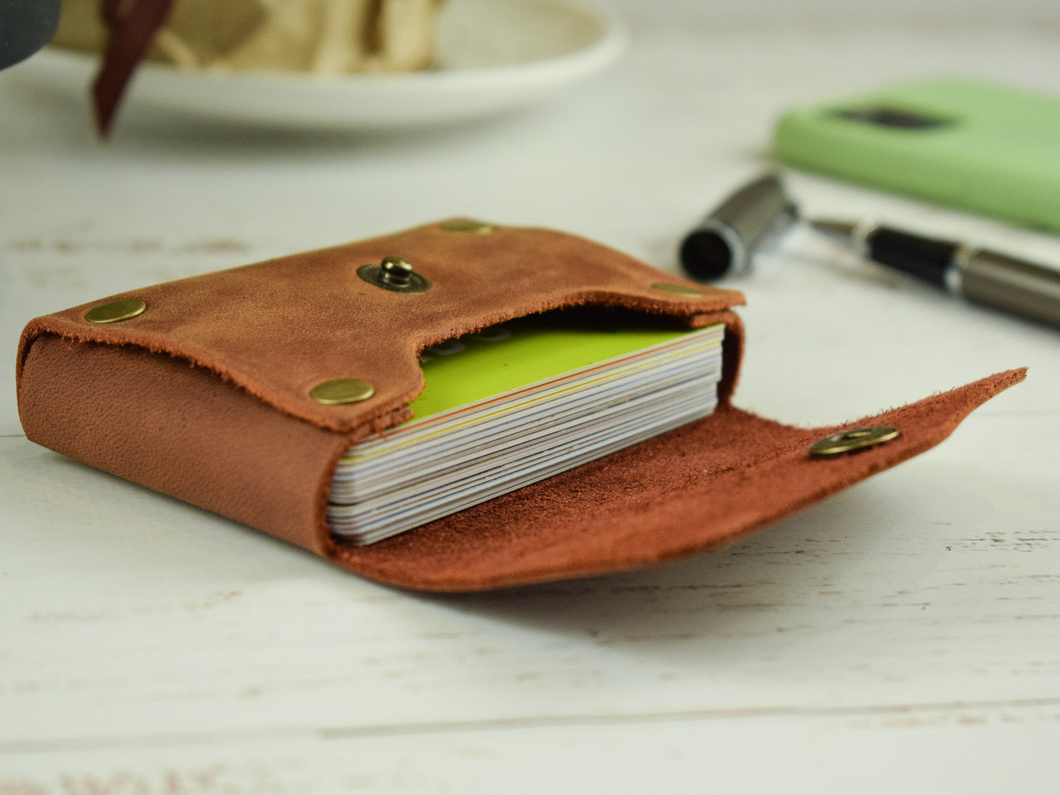 Leather cardholder