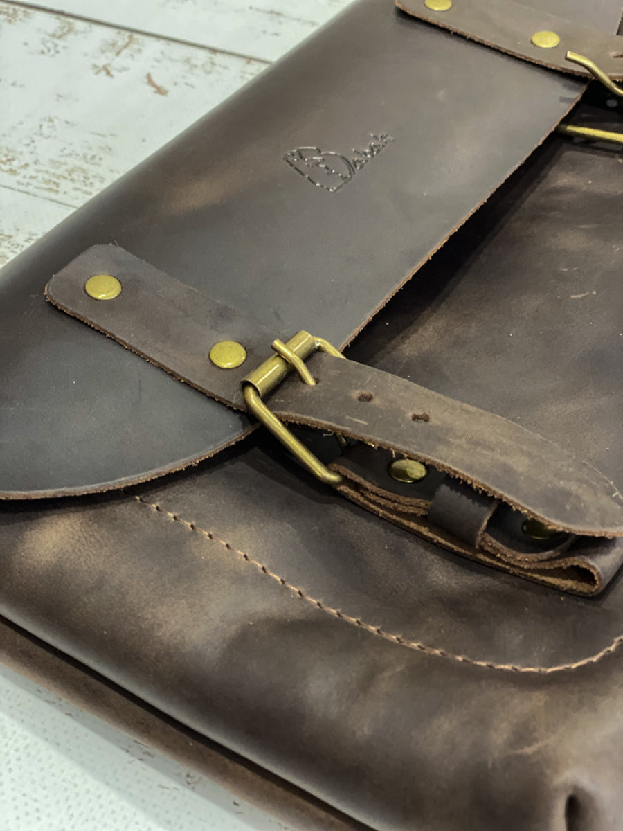 Leather Crossbody Bag Brown