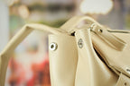 Leather backpack Trip Latte