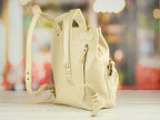 Leather backpack Trip Latte