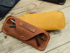 Leather case for glasses