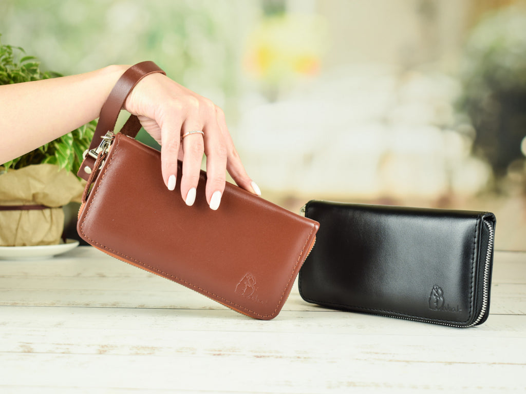 Leather wallet Grante
