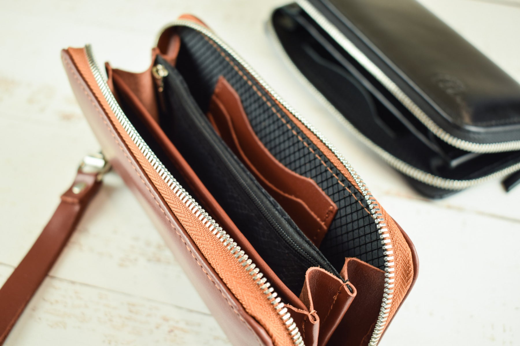 Leather wallet Grante