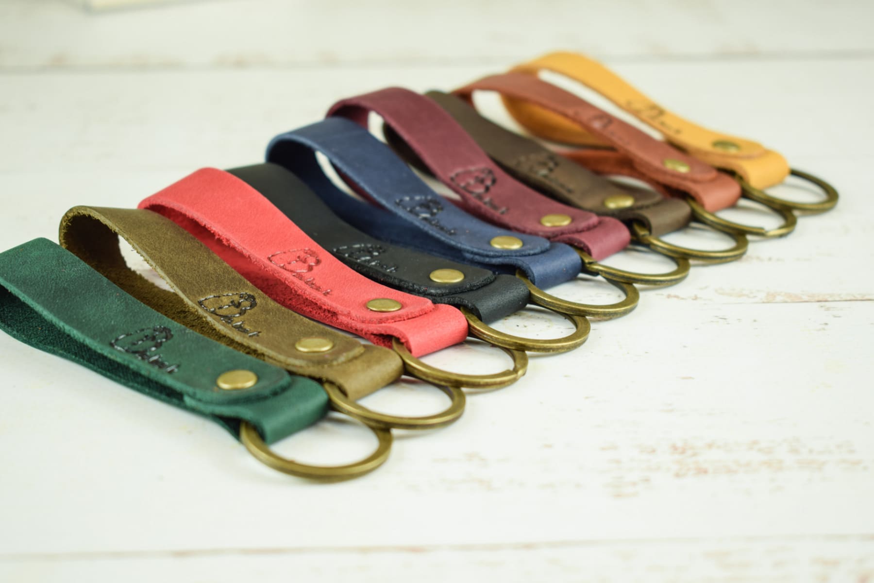 Leather keychain 95 Crazy Horse