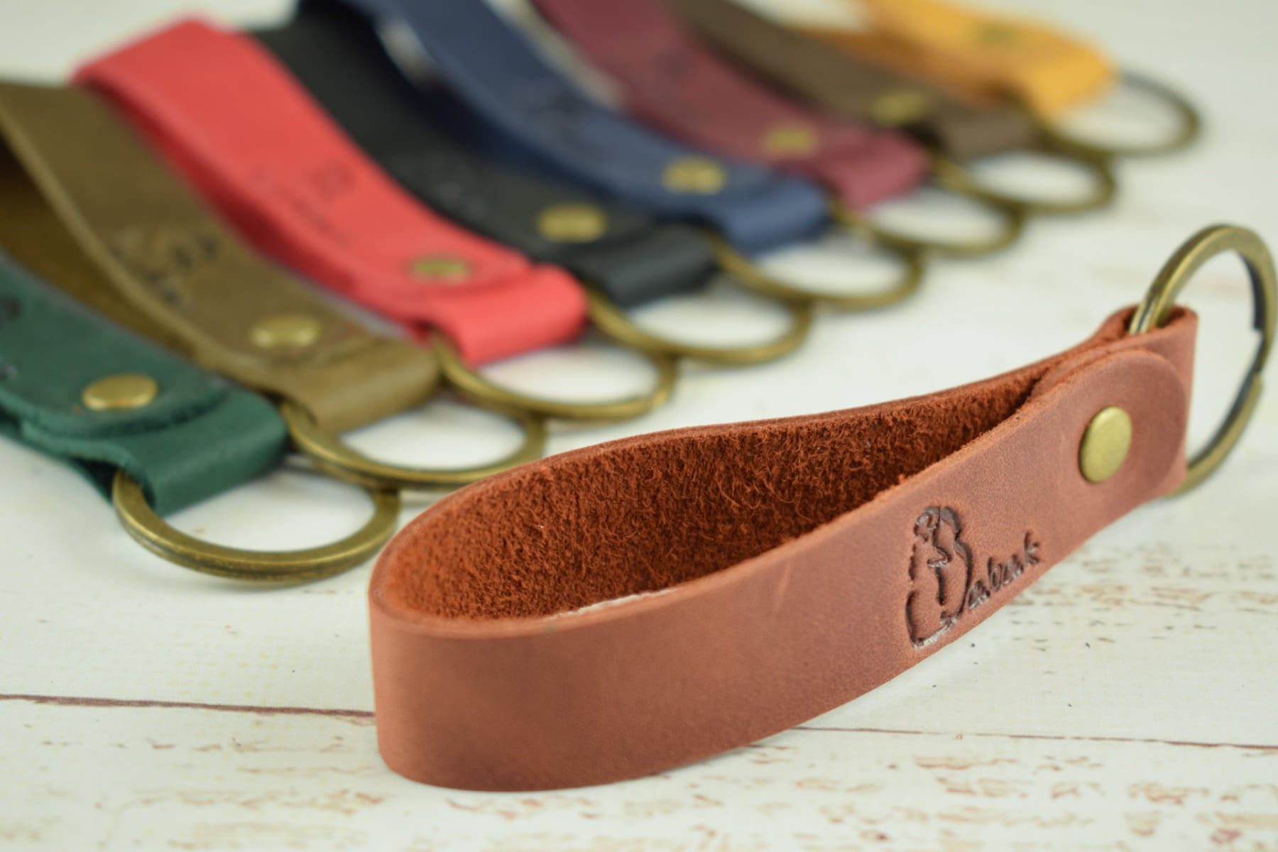 Leather keychain 95 Crazy Horse