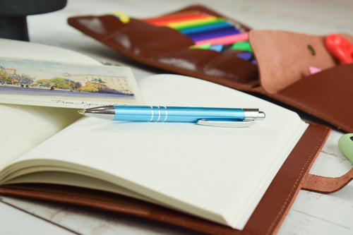 A5 leather notebook