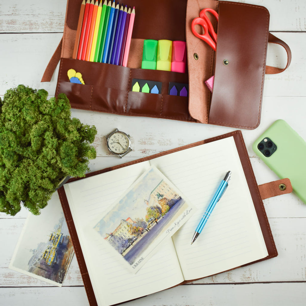 Шкіряний блокнот А5