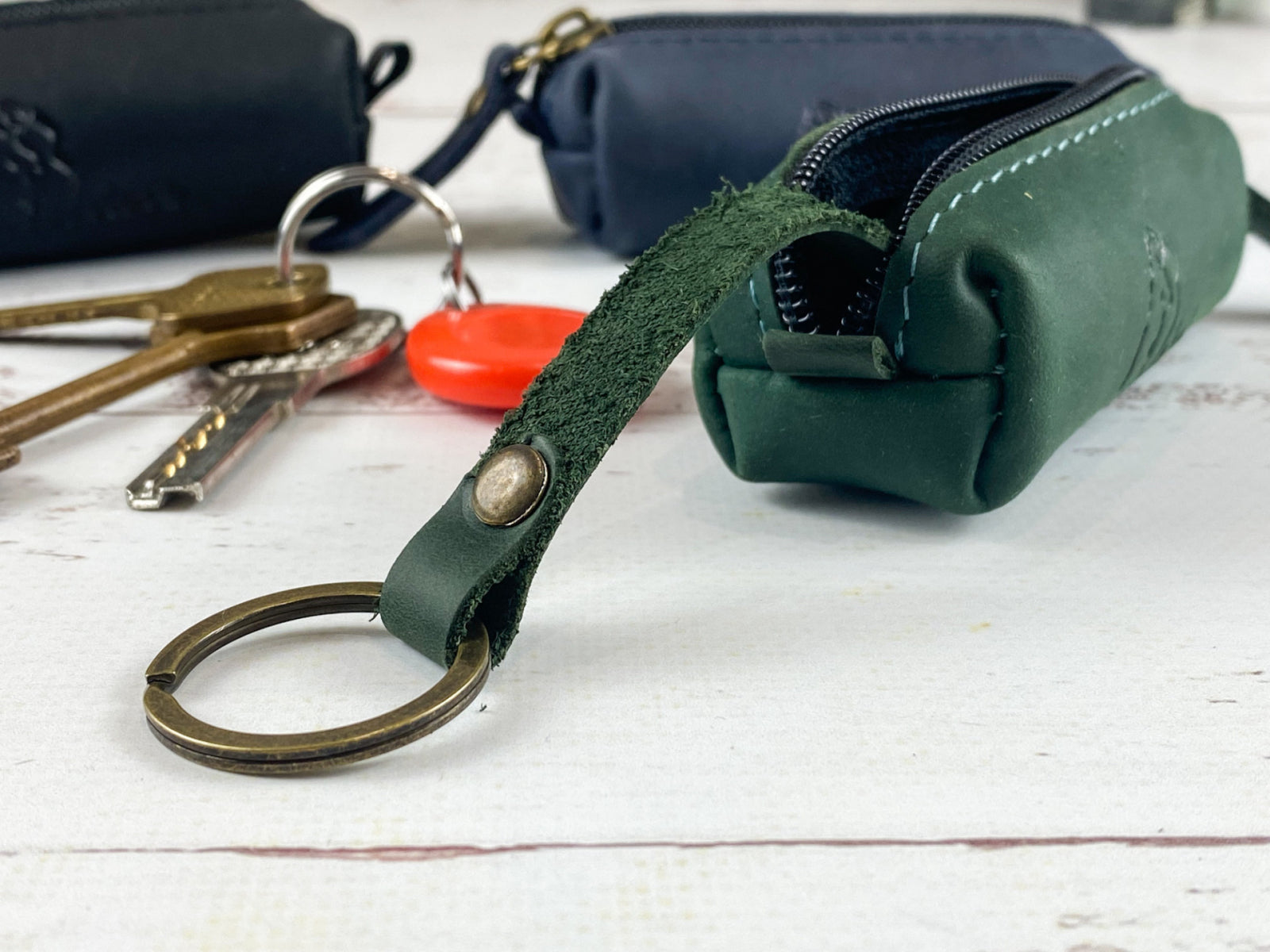 Leather key case