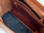 Leather Shopper Brandy bag