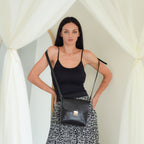 Baika Onyx leather bag