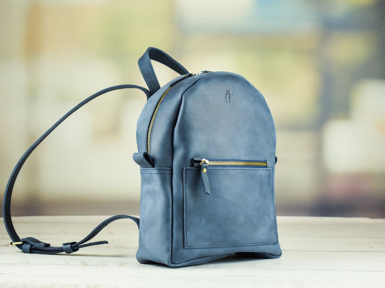 Leather backpack VISTA