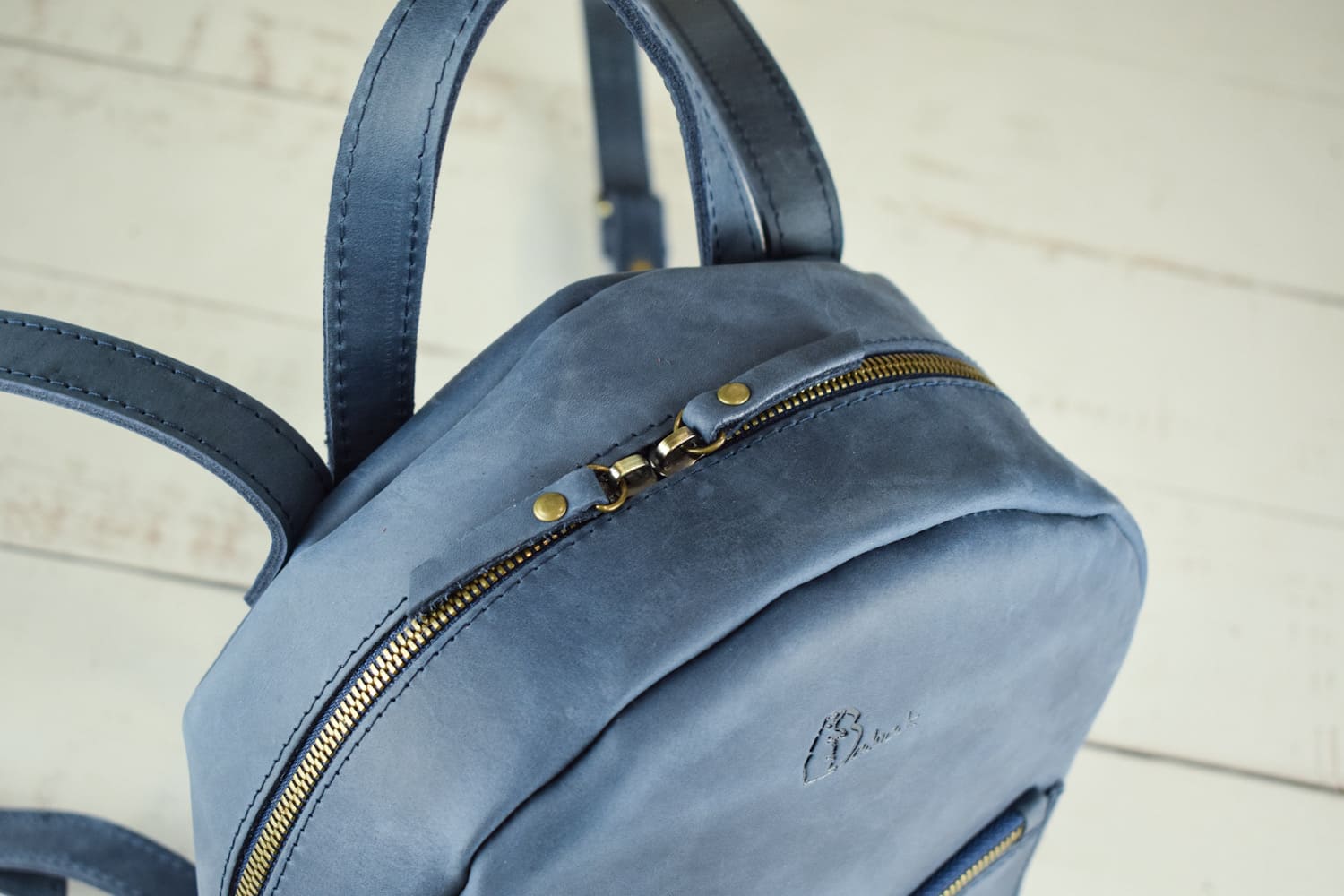 Leather backpack VISTA