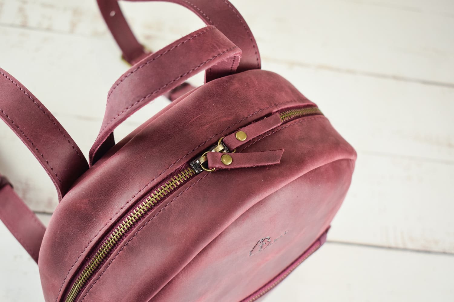 Leather backpack VISTA