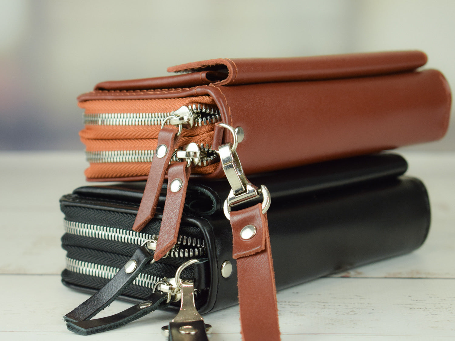 Leather wallet Grante