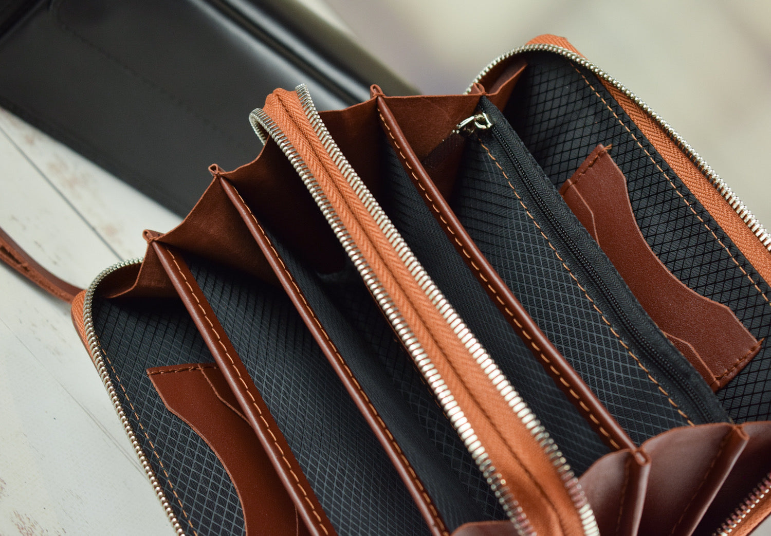 Leather wallet Grante