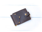 Leather money clip