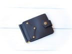 Leather money clip