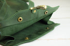 Leather backpack Carbine Green