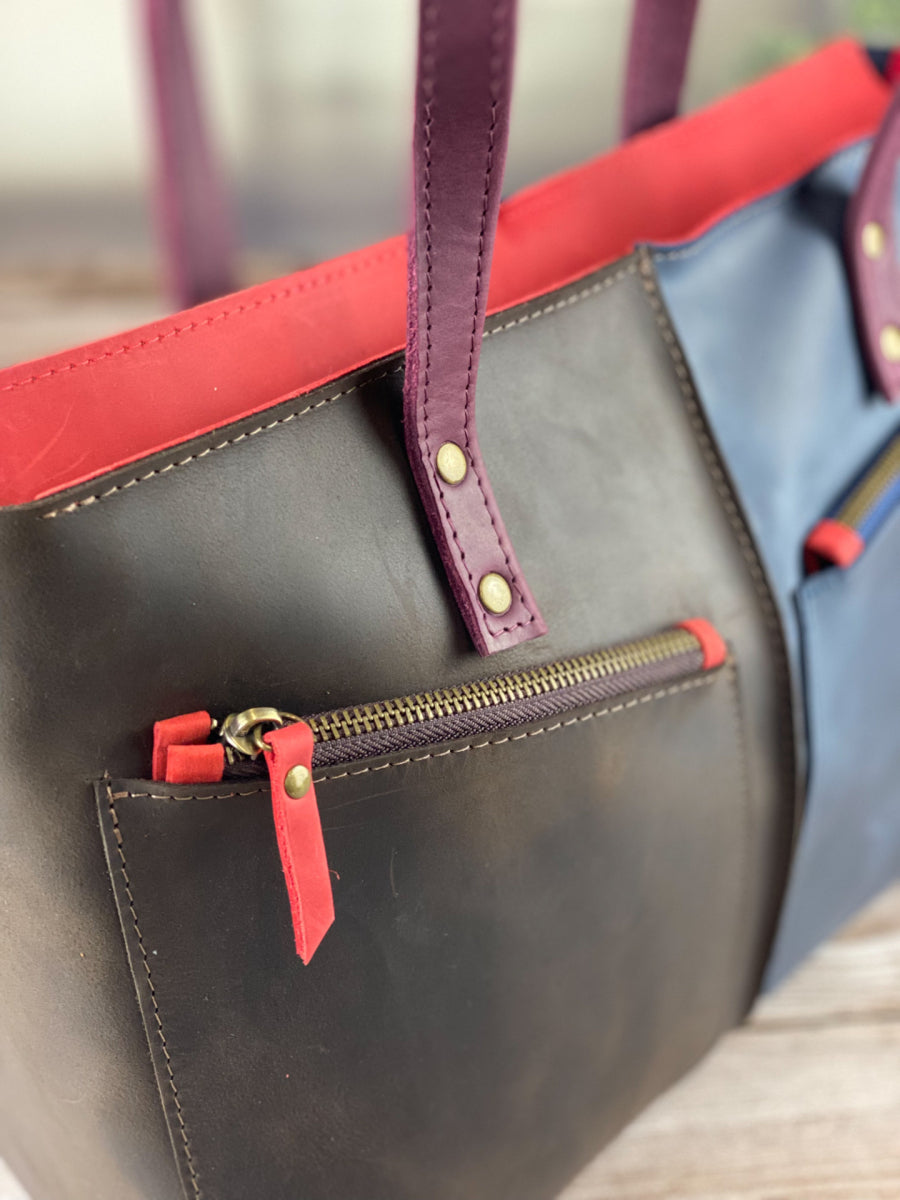 Leather Bag combi SEAM+