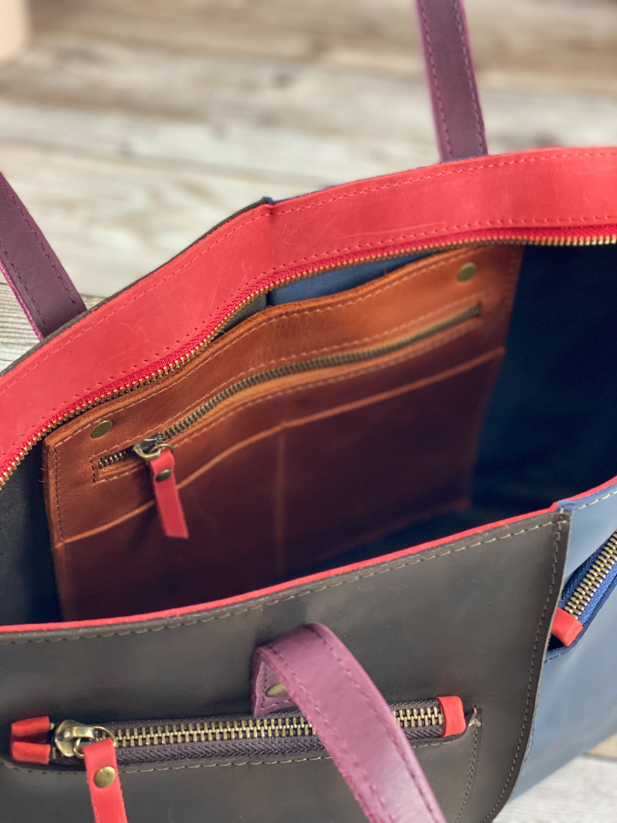 Leather Bag combi SEAM+