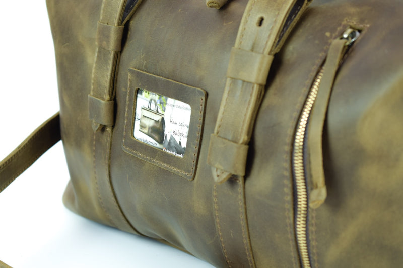 Oliva leather Duffle bag